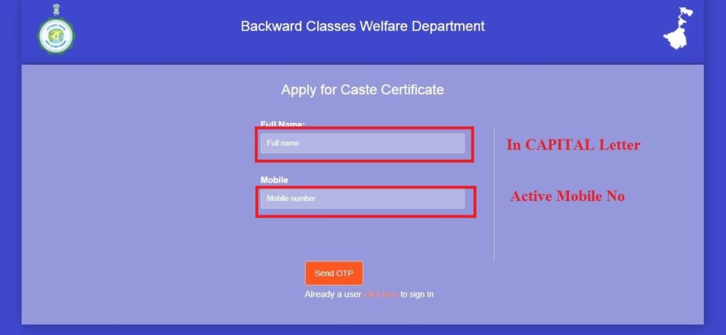 1.-Caste-Certificate-Online-Application
