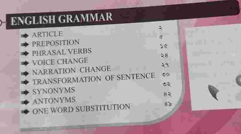 GNM English Grammar Syllabus